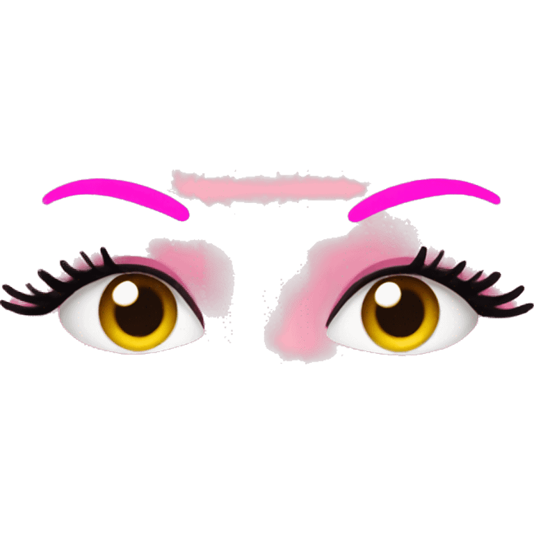 Pink mascara emoji