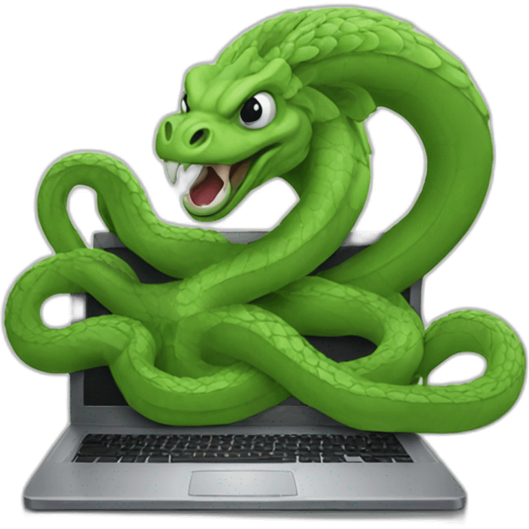 hydra with laptop emoji