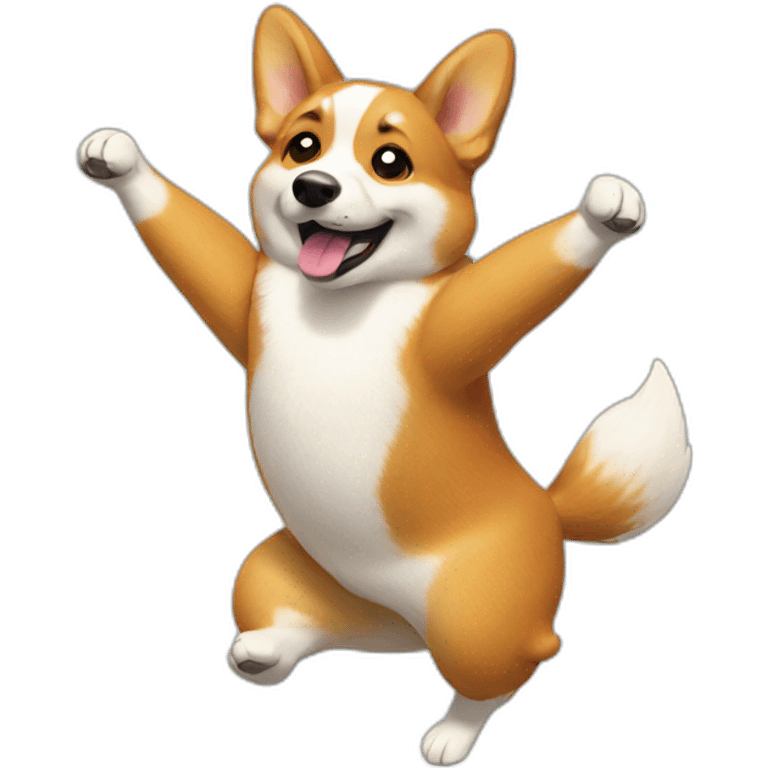 dancing corgi emoji