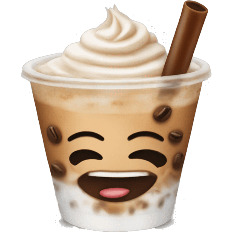 coquette iced coffee  emoji