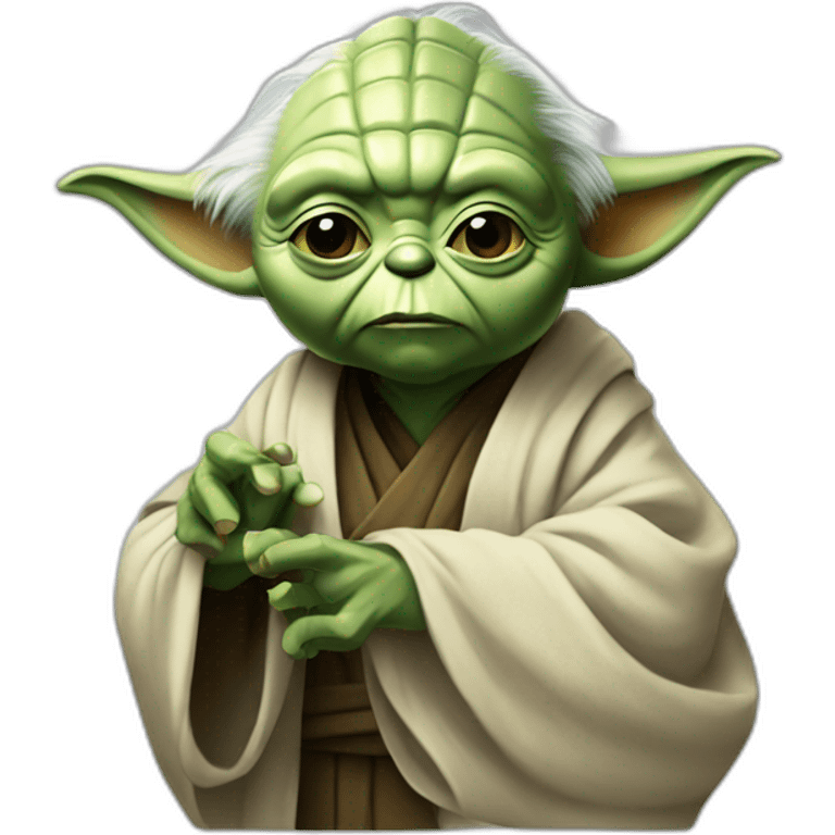 Yoda qui fume emoji