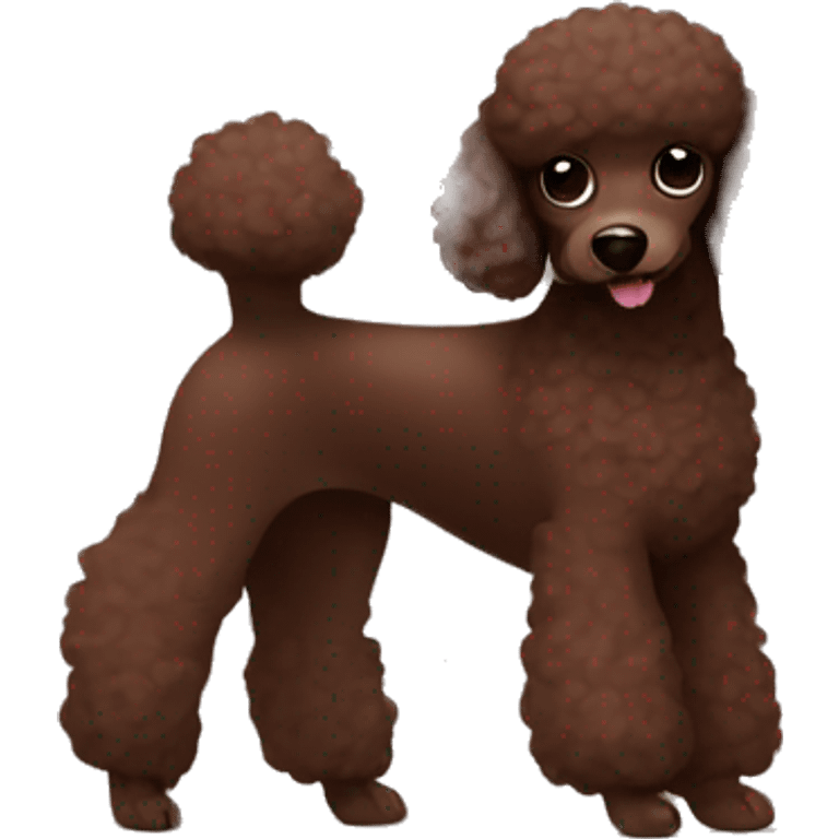 chocolate poodle emoji