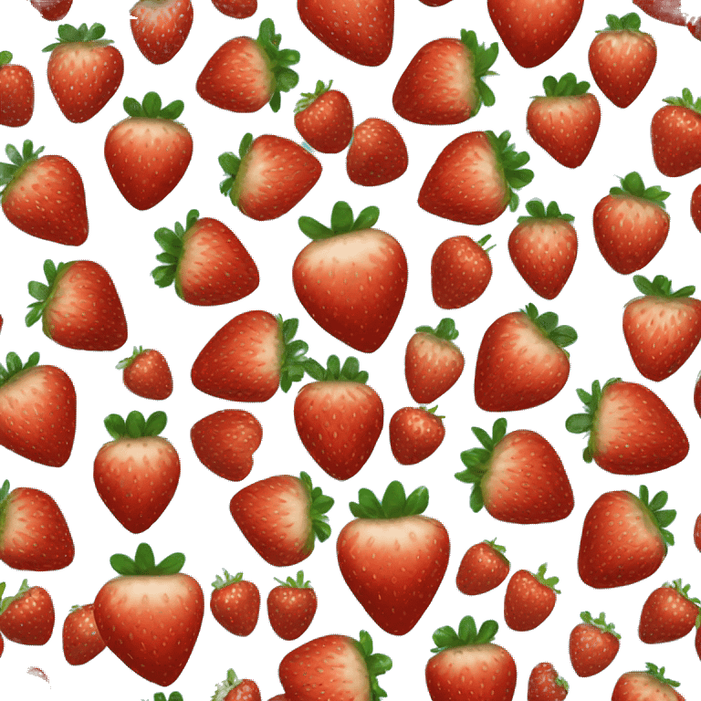 Heart shaped strawberry emoji