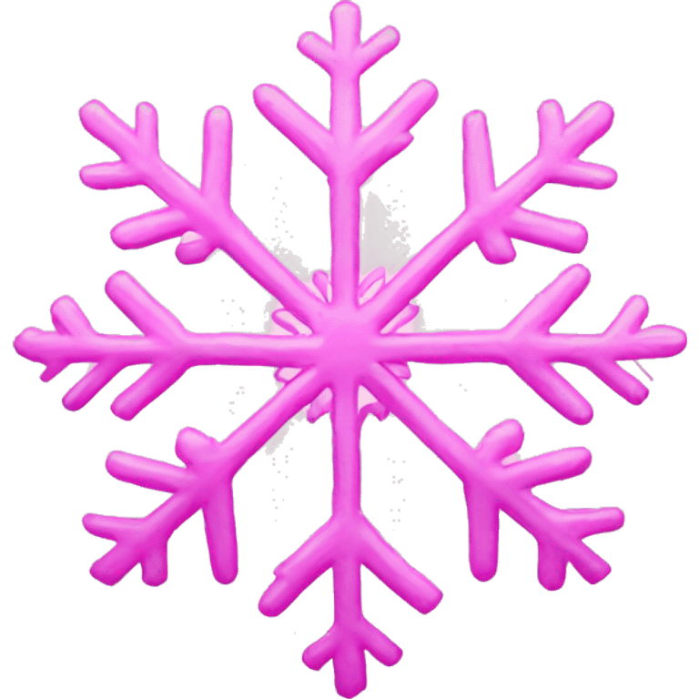 Pink snowflake emoji