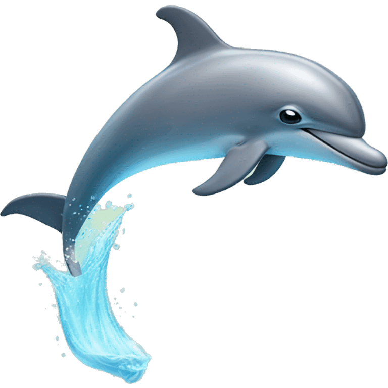 Dolphin Floating  emoji