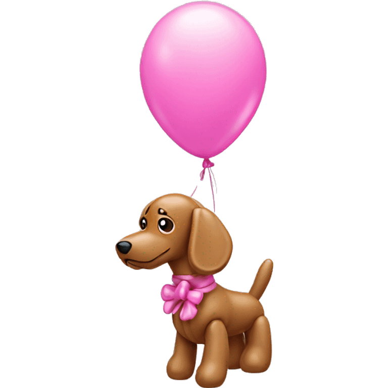 Balloon dog pink emoji