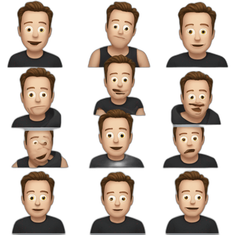 elon musk in a sadge meme emoji