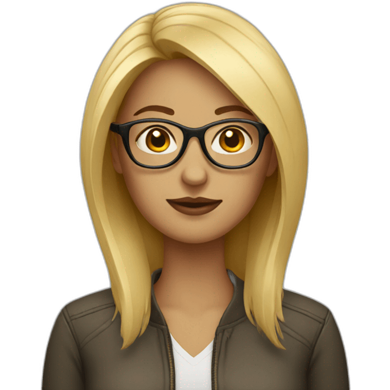 woman designer with glasses emoji