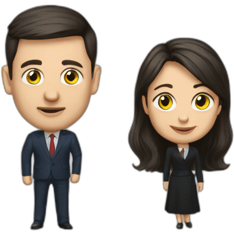 Zelensky and Alar Karis  emoji