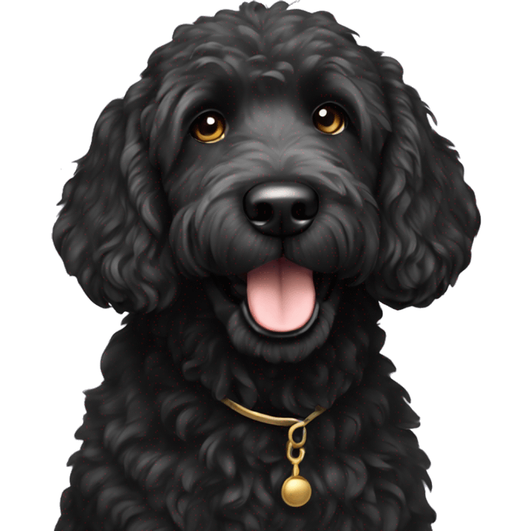  black golden doodle emoji