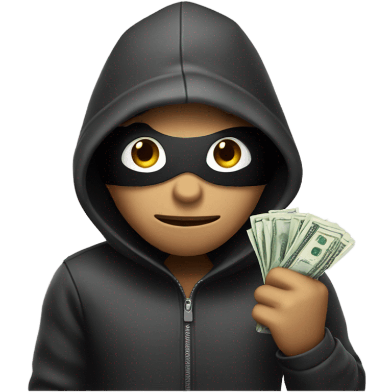 robber holding money bag emoji