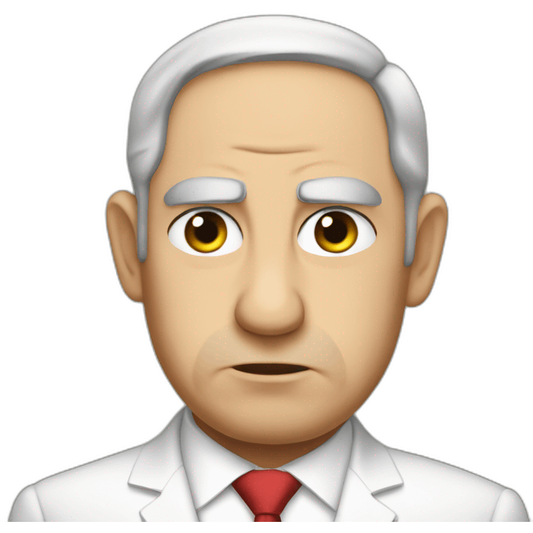 netanyahu sad emoji