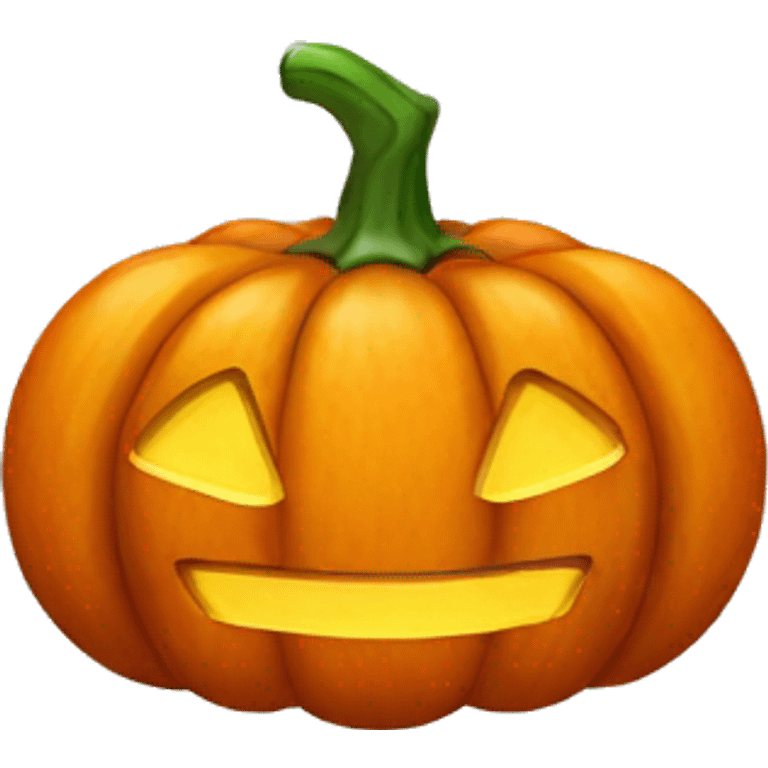 Pumpkin jewel emoji