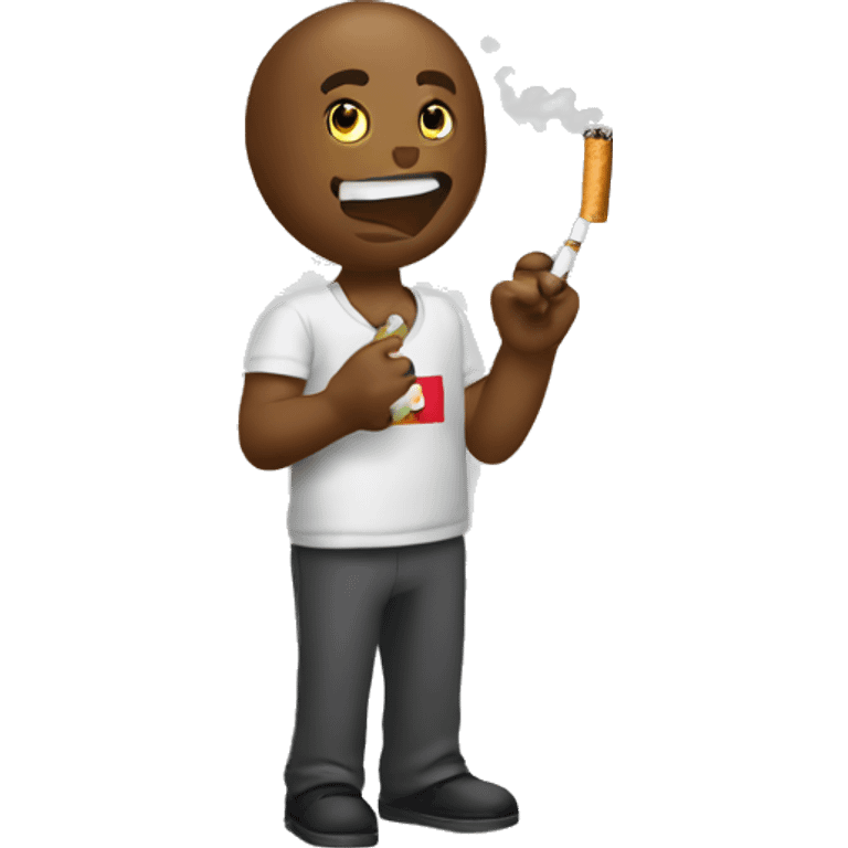 Haiti qui fument une cigarette  emoji