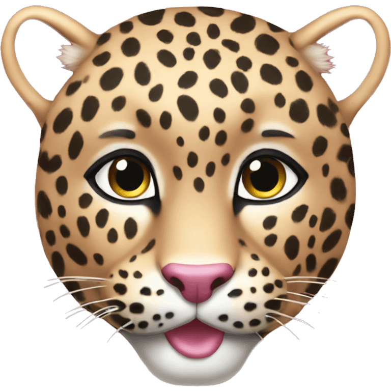 Leopard pink  emoji