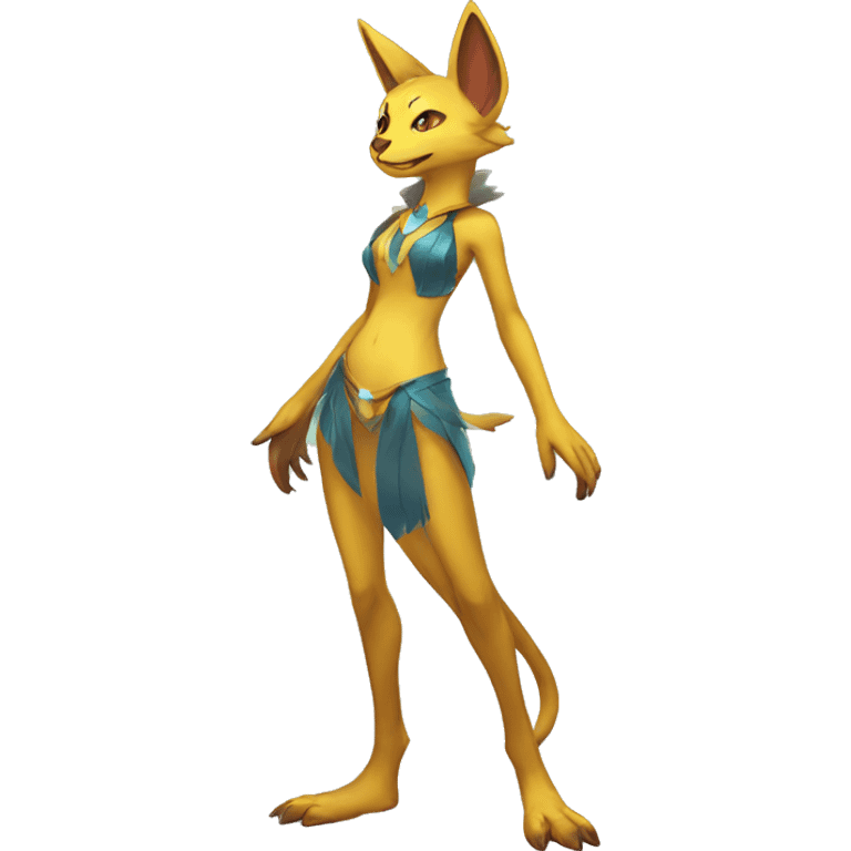 Shiny Anthro Sona Fakémon Full Body emoji