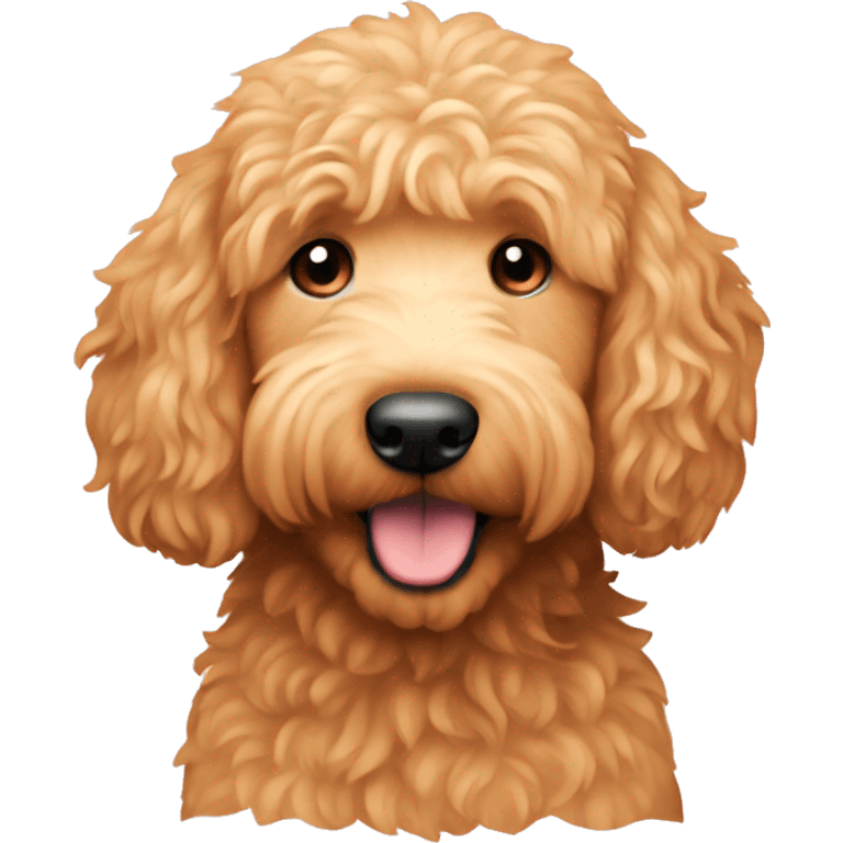 Golden doodle peach emoji