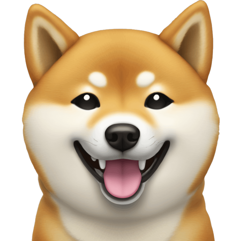 shiba inu cold | face | grinning face with sweat | open | smile | sweat emoji