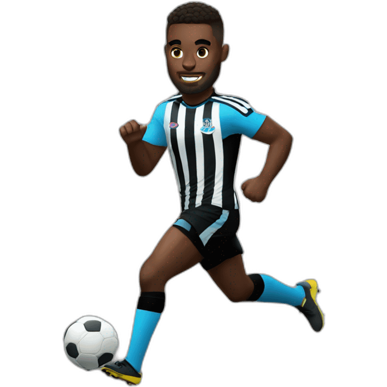 newcastle player running white skin emoji