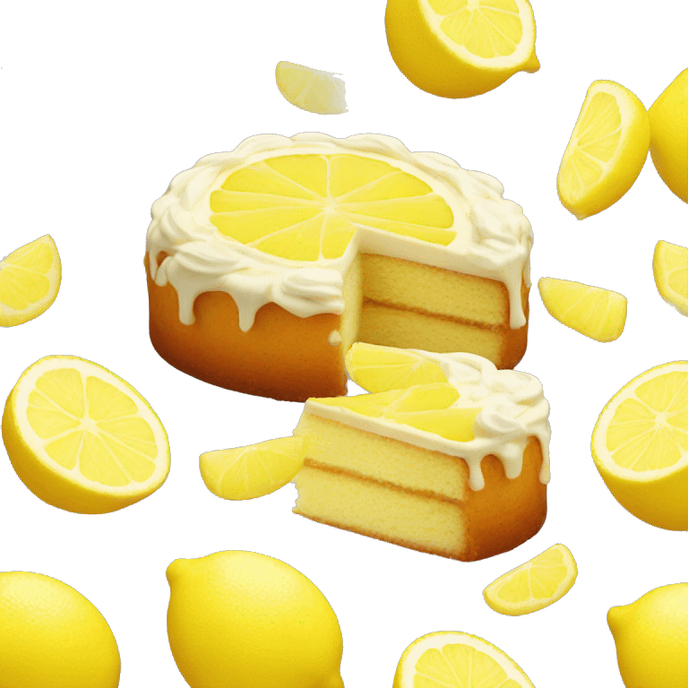 Lemon cake emoji