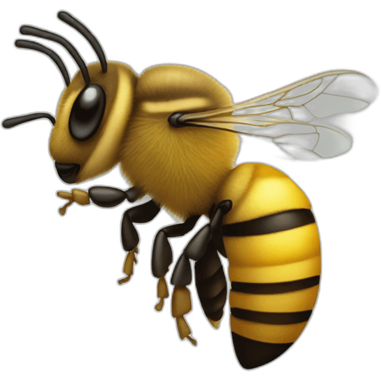 Musical honeybee emoji