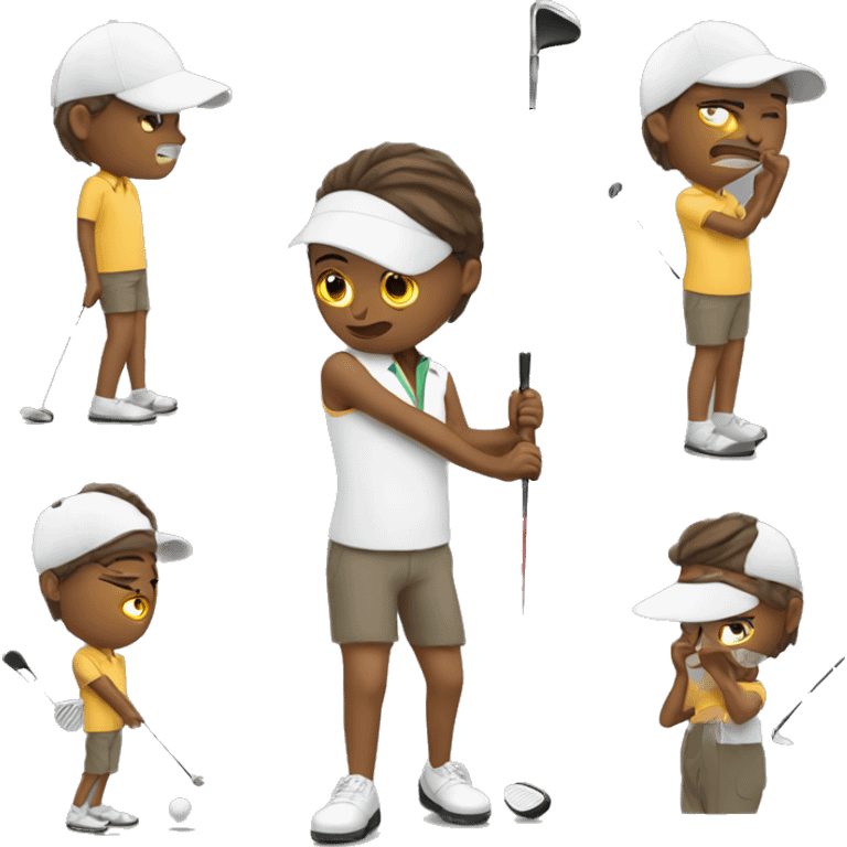 Me playing golf emoji