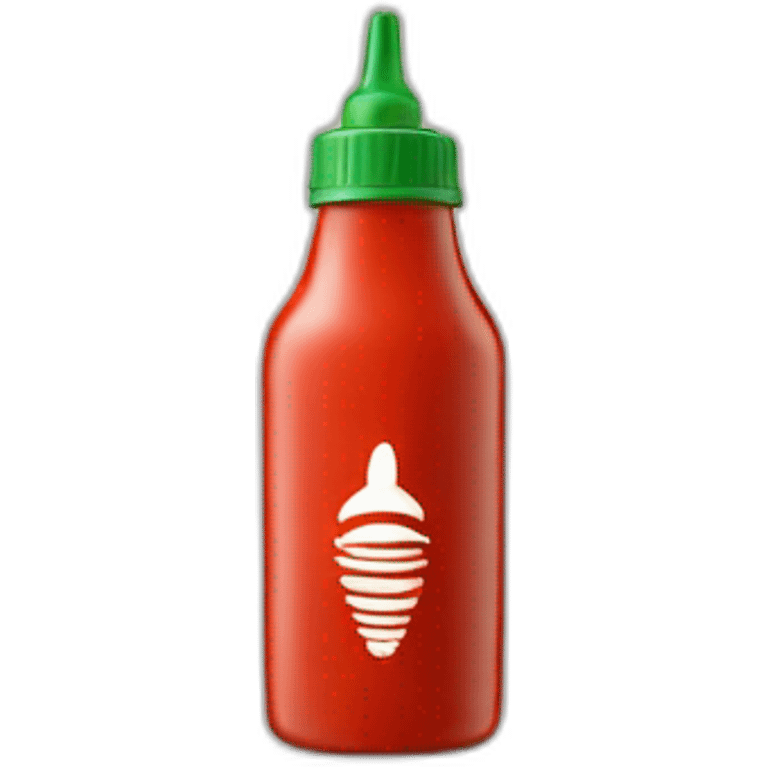 sriracha sauce bottle emoji