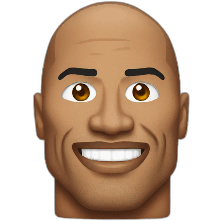 8 bit dwayne johnson emoji