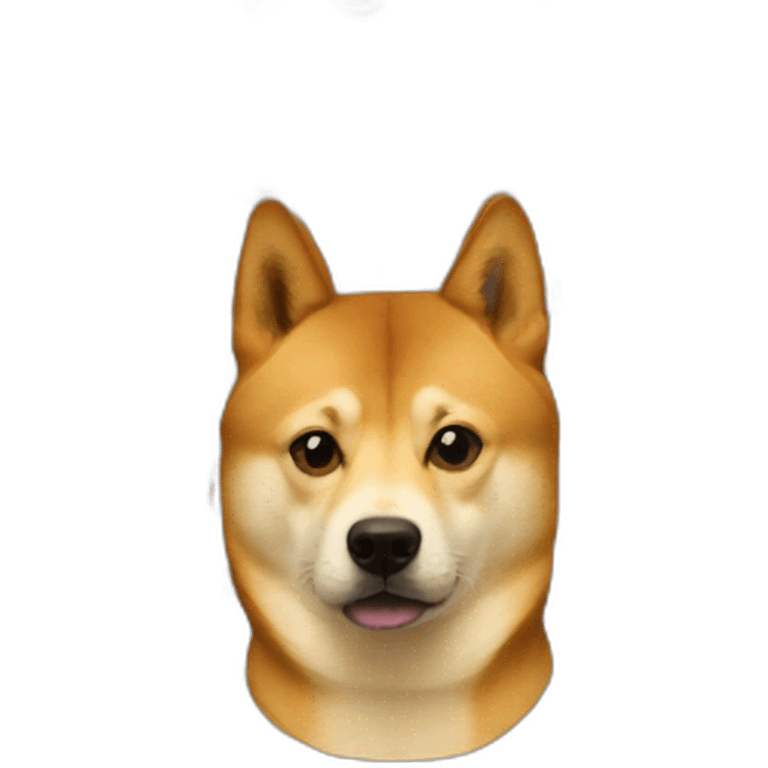 doge meme with Elon Mask emoji