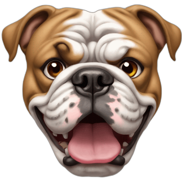 Mad english bulldog emoji