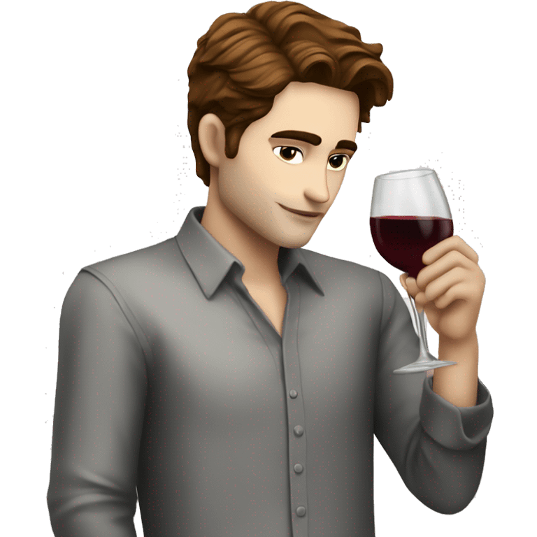 edward cullen drinking wine emoji