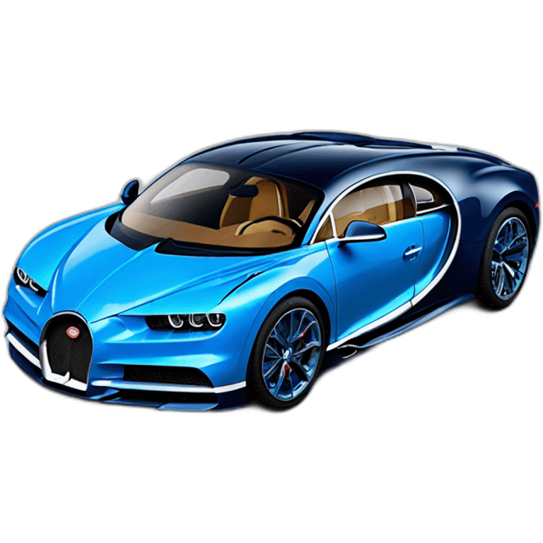 Blue bugatti chiron emoji