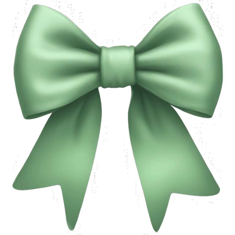 sage green bow emoji