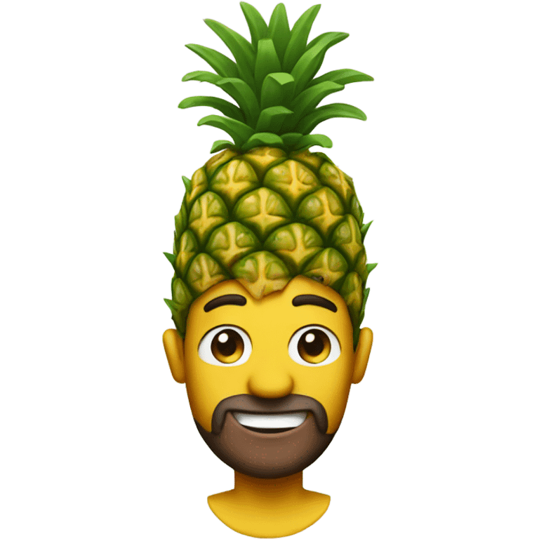 Pineapple man emoji