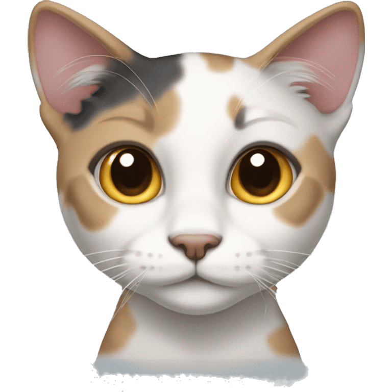 dilute calico cat  emoji