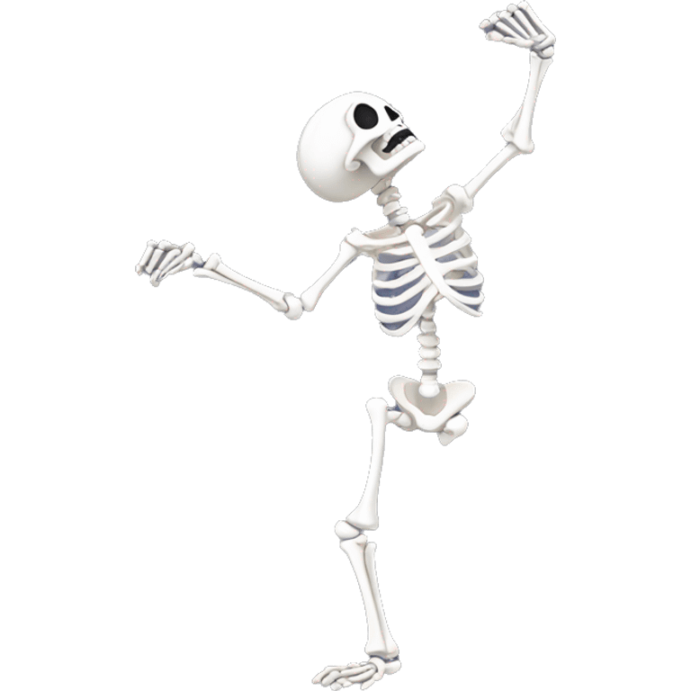 Skeleton dabbing emoji