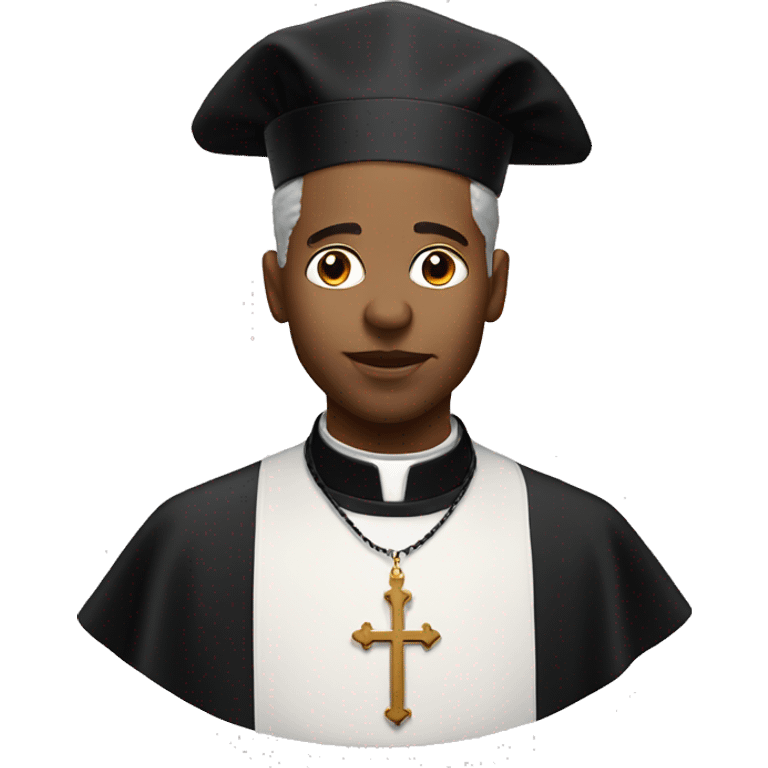 Catholic priest licking lips emoji