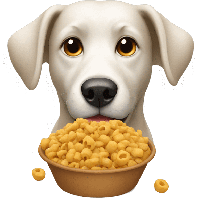 dog eating food emoji