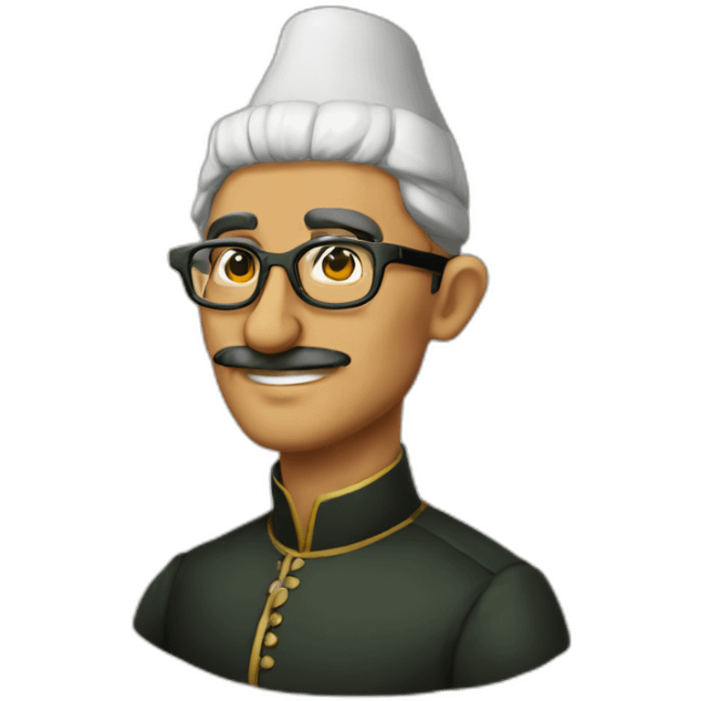 ottoman pasha wearing glasses emoji