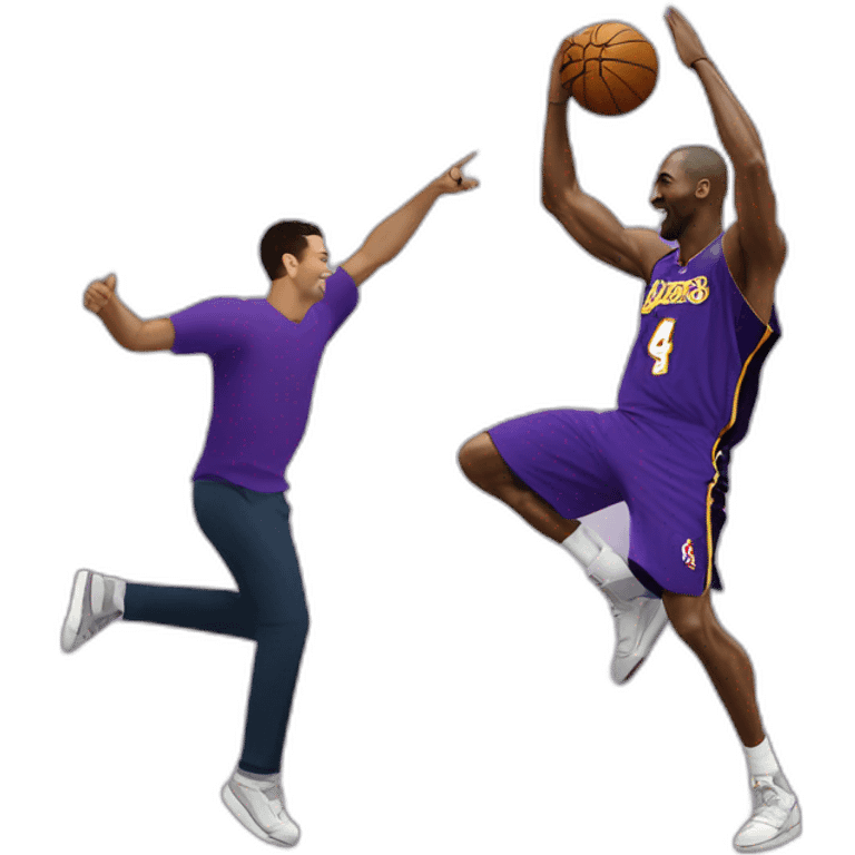 kobe Bryant dancing with christiano Ronaldo emoji