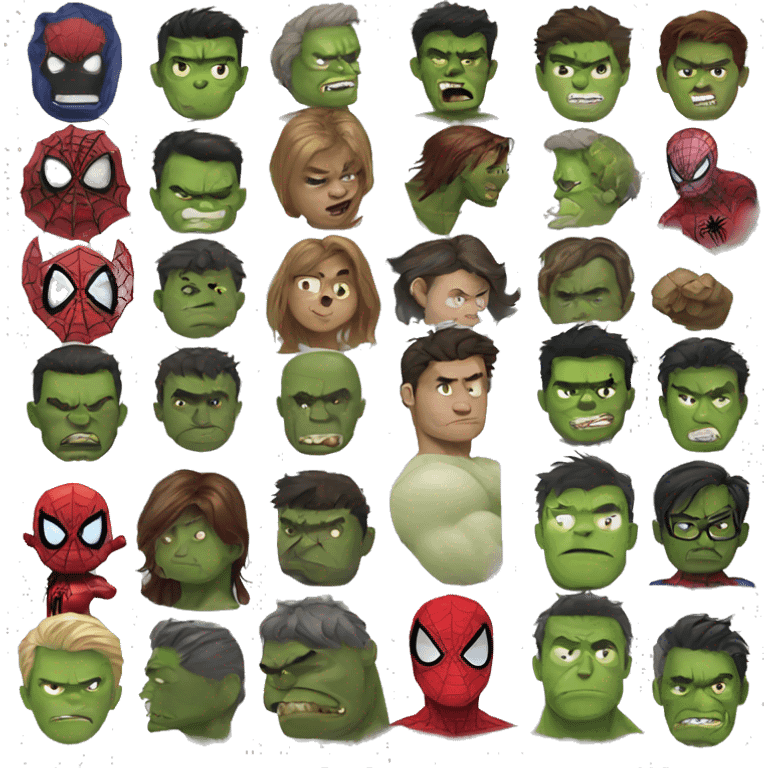 Spiderman hulk emoji