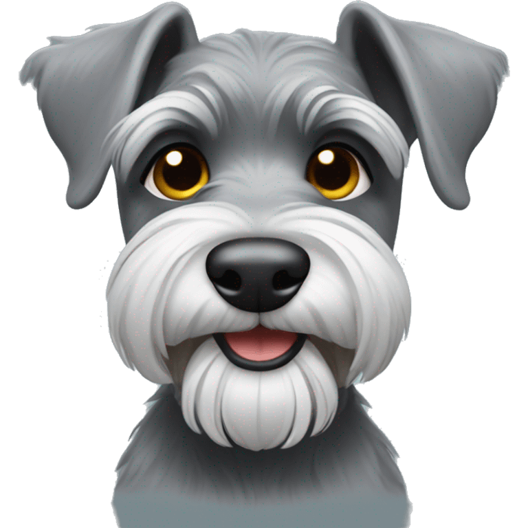 small grey schnauzer emoji