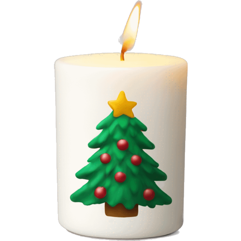 Christmas vibe candle emoji