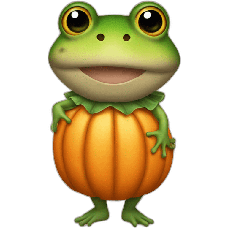 toad with dress pumpkin emoji