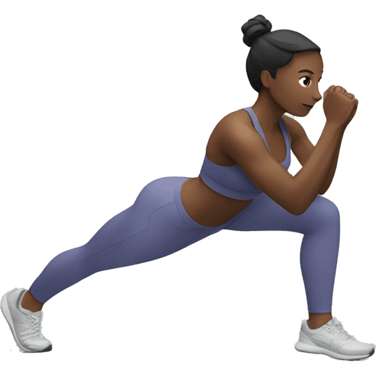 Woman working out emoji