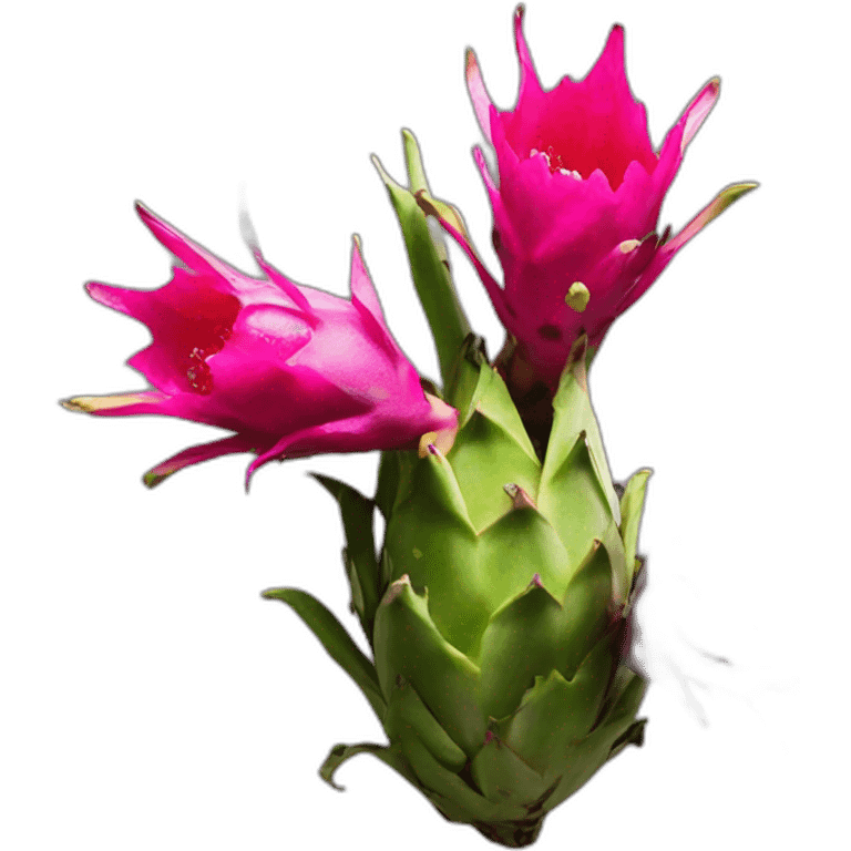 dragon fruit flower emoji