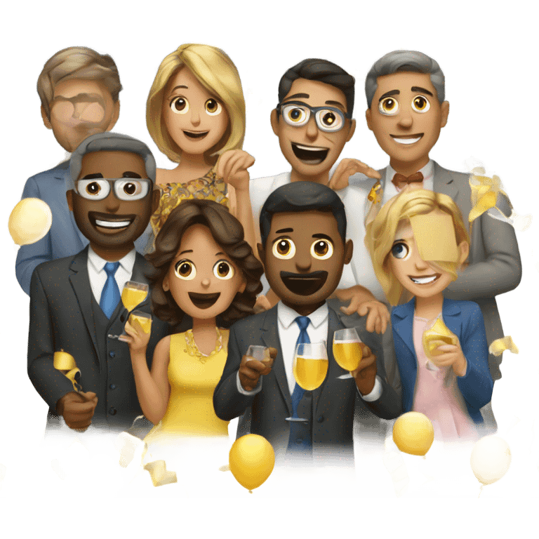 New Year’s party  emoji