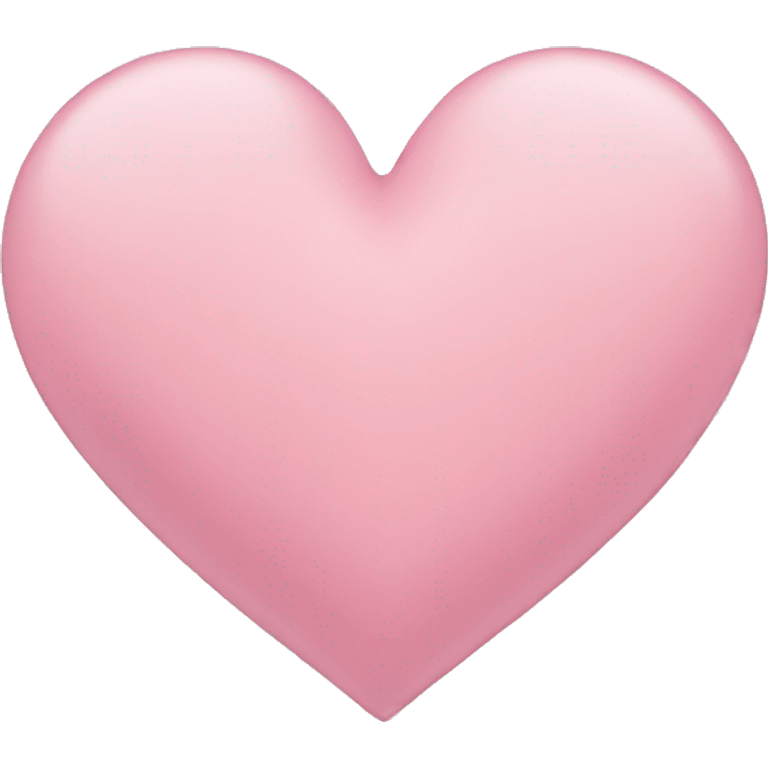 Soft pink heart emoji