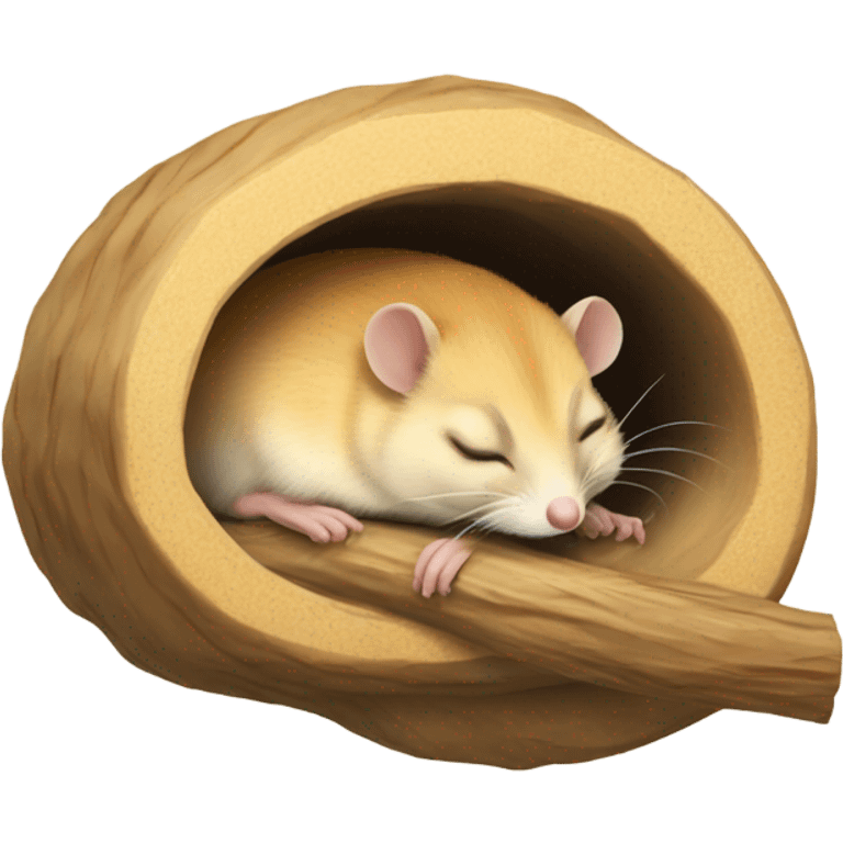 sleeping blonde dormouse emoji