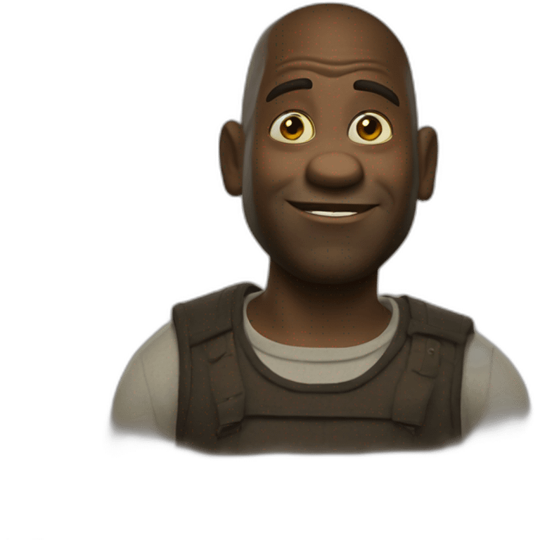 black-shrek emoji